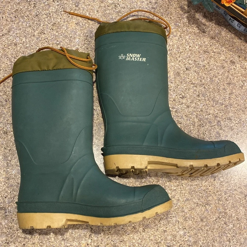 Snow Master Canada Boots WITH FLAWS and NO LINING Men’s 7